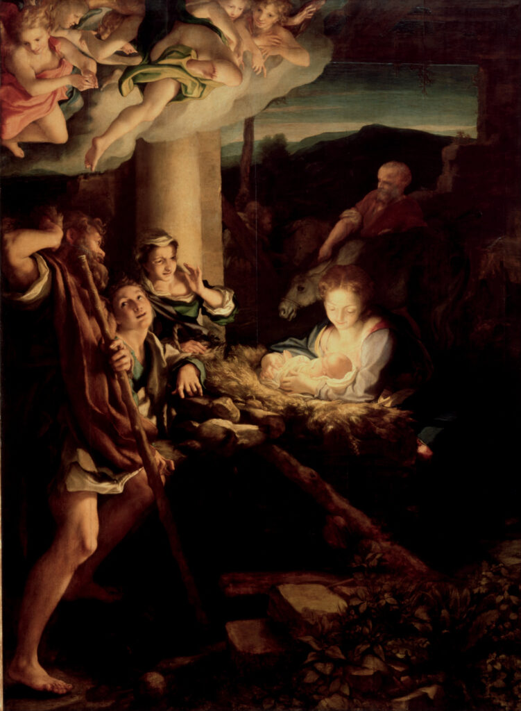 Corregio: Klanění pastýřů neboli Svatá noc, 1530