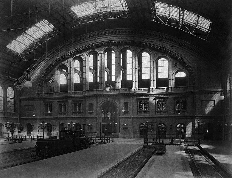 Anhalter Bahnhof (dnes Kreuzberg), Berlín, 1880, dnes neexistuje