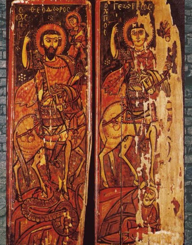 sv. Theodor, sv. Jiří, Sinaj, 9. století